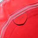 CELINE Circle Shoulder Bag Leather Red Gold Auth ar13783-19
