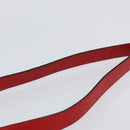 CELINE Circle Shoulder Bag Leather Red Gold Auth ar13783-8