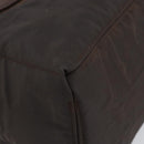 HERMES Akapu Luco MM Hand Bag Nylon Dark Brown Auth ar13784-9