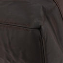 HERMES Akapu Luco MM Hand Bag Nylon Dark Brown Auth ar13784-13