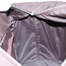 HERMES Akapu Luco MM Hand Bag Nylon Dark Brown Auth ar13784-17