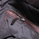 HERMES Akapu Luco MM Hand Bag Nylon Dark Brown Auth ar13784-18