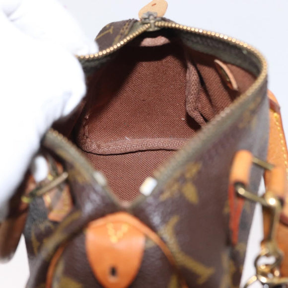 LOUIS VUITTON Monogram Mini Speedy Hand Bag M41534 LV Auth ar13788