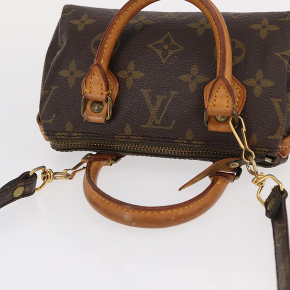 LOUIS VUITTON Monogram Mini Speedy Hand Bag M41534 LV Auth ar13788