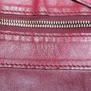 CELINE Horizontalkava Tote Bag Leather Bordeaux Gold Auth ar13790-17