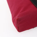 HERMES Trocha Horizontal Zonal MM Tote Bag Canvas Red Silver Auth ar13791-16