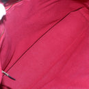 HERMES Trocha Horizontal Zonal MM Tote Bag Canvas Red Silver Auth ar13791-10