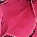 HERMES Trocha Horizontal Zonal MM Tote Bag Canvas Red Silver Auth ar13791-20