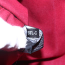 HERMES Trocha Horizontal Zonal MM Tote Bag Canvas Red Silver Auth ar13791-12