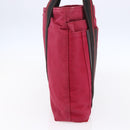 HERMES Trocha Horizontal Zonal MM Tote Bag Canvas Red Silver Auth ar13791-3