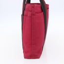 HERMES Trocha Horizontal Zonal MM Tote Bag Canvas Red Silver Auth ar13791-4