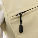 CHANEL Sports Line COCO Mark Shoulder Bag Nylon Ivory Black CC Auth ar13792-19