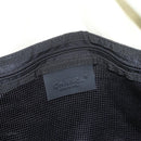 CHANEL Sports Line COCO Mark Shoulder Bag Nylon Ivory Black CC Auth ar13792-20