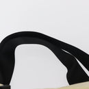 CHANEL Sports Line COCO Mark Shoulder Bag Nylon Ivory Black CC Auth ar13792-14