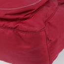 PRADA Shoulder Bag Nylon Pink Silver Auth ar13793-14