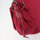 PRADA Shoulder Bag Nylon Pink Silver Auth ar13793-9