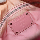 PRADA Shoulder Bag Nylon Pink Silver Auth ar13793-20