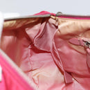 PRADA Shoulder Bag Nylon Pink Silver Auth ar13793-22