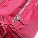 PRADA Shoulder Bag Nylon Pink Silver Auth ar13793-25