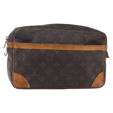 LOUIS VUITTON Monogram Compiegne 28 Clutch Bag M51845 LV Auth ar13794