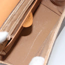 CELINE Macadam Canvas Hand Bag PVC Leather Brown Gold Auth ar13796-11