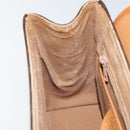 CELINE Macadam Canvas Hand Bag PVC Leather Brown Gold Auth ar13796-20