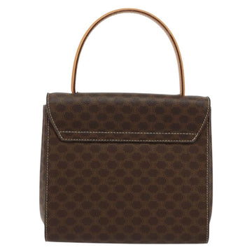 CELINE Macadam Canvas Hand Bag PVC Leather Brown Gold Auth ar13796 - 0