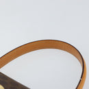 CELINE Macadam Canvas Hand Bag PVC Leather Brown Gold Auth ar13796-8