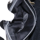 CELINE Horse Carriage Shoulder Bag Leather Black Gold Auth ar13797-24