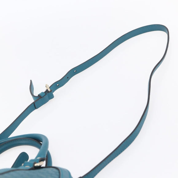 GUCCI GG Canvas Guccissima Bag Leather 2way Outlet Blue 449654 Auth ar13799