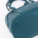 GUCCI GG Canvas Guccissima Bag Leather 2way Outlet Blue 449654 Auth ar13799-16