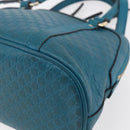 GUCCI GG Canvas Guccissima Bag Leather 2way Outlet Blue 449654 Auth ar13799-17