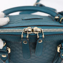 GUCCI GG Canvas Guccissima Bag Leather 2way Outlet Blue 449654 Auth ar13799-18