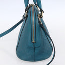 GUCCI GG Canvas Guccissima Bag Leather 2way Outlet Blue 449654 Auth ar13799-4
