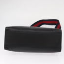 GUCCI Bamboo Sherry Line Nim Fair Bag Leather 2way Black 459076 Auth ar13801-11