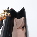 GUCCI Bamboo Sherry Line Nim Fair Bag Leather 2way Black 459076 Auth ar13801-20