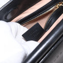 GUCCI Bamboo Sherry Line Nim Fair Bag Leather 2way Black 459076 Auth ar13801-26