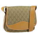 GUCCI GG Canvas Shoulder Bag Beige Gold Auth ar13804-1