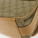GUCCI GG Canvas Shoulder Bag Beige Gold Auth ar13804-15