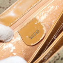 GUCCI GG Canvas Shoulder Bag Beige Gold Auth ar13804-18