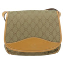 GUCCI GG Canvas Shoulder Bag Beige Gold Auth ar13804-13
