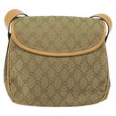 GUCCI GG Canvas Shoulder Bag Beige Gold Auth ar13804-2