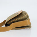 GUCCI GG Canvas Shoulder Bag Beige Gold Auth ar13804-4