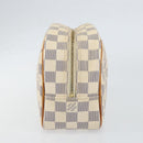 LOUIS VUITTON Damier Azur Trousse Toilette Cosmetic Pouch N41420 LV Auth ar13805-3