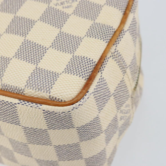 LOUIS VUITTON Damier Azur Trousse Toilette Cosmetic Pouch N41420 LV Auth ar13805