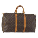 LOUIS VUITTON Monogram Keepall 50 Boston Bag M41426 LV Auth ar13807-1