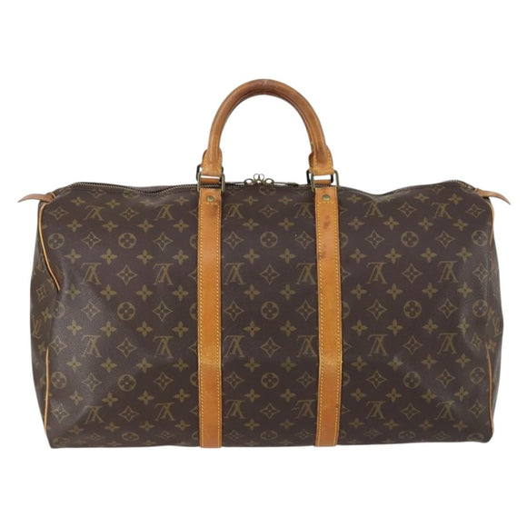 LOUIS VUITTON Monogram Keepall 50 Boston Bag M41426 LV Auth ar13807
