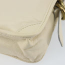 Chloe Hand Bag Leather Ivory Gold Auth ar13809-15