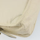 Chloe Hand Bag Leather Ivory Gold Auth ar13809-16