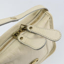 Chloe Hand Bag Leather Ivory Gold Auth ar13809-10